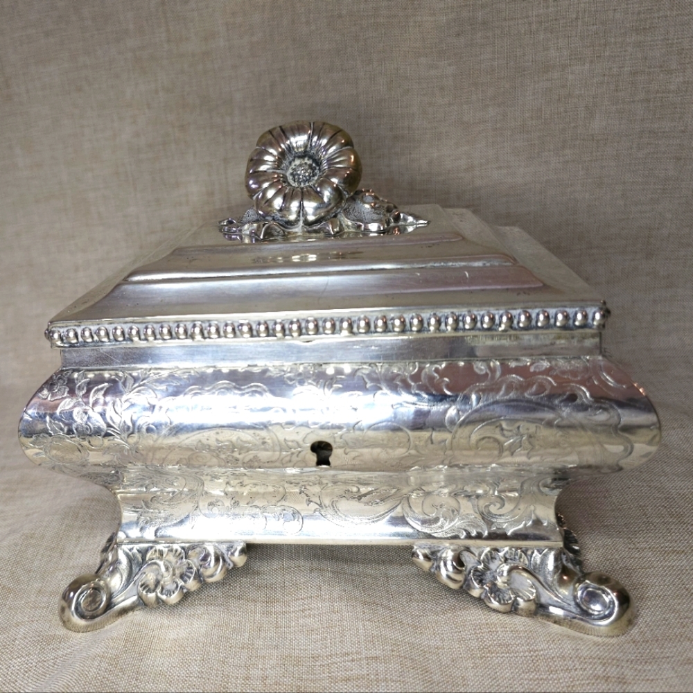 Sterling Silver Antique Sugar Box